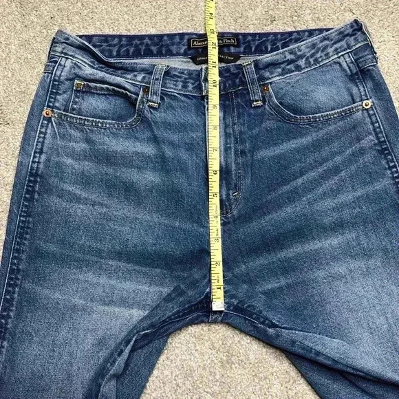 Abercrombie Fitch Jeans Wide Leg High Rise Blue Color Signature - Picture 3 of 12